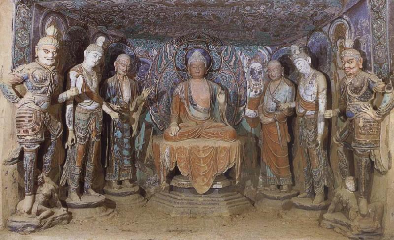 Dennis Miller Bunker Buddha and bodhisattva-s Norge oil painting art